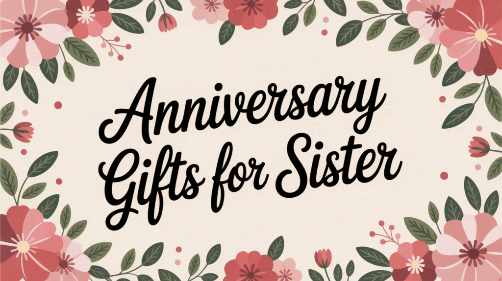 Anniversary Gifts for Sister
