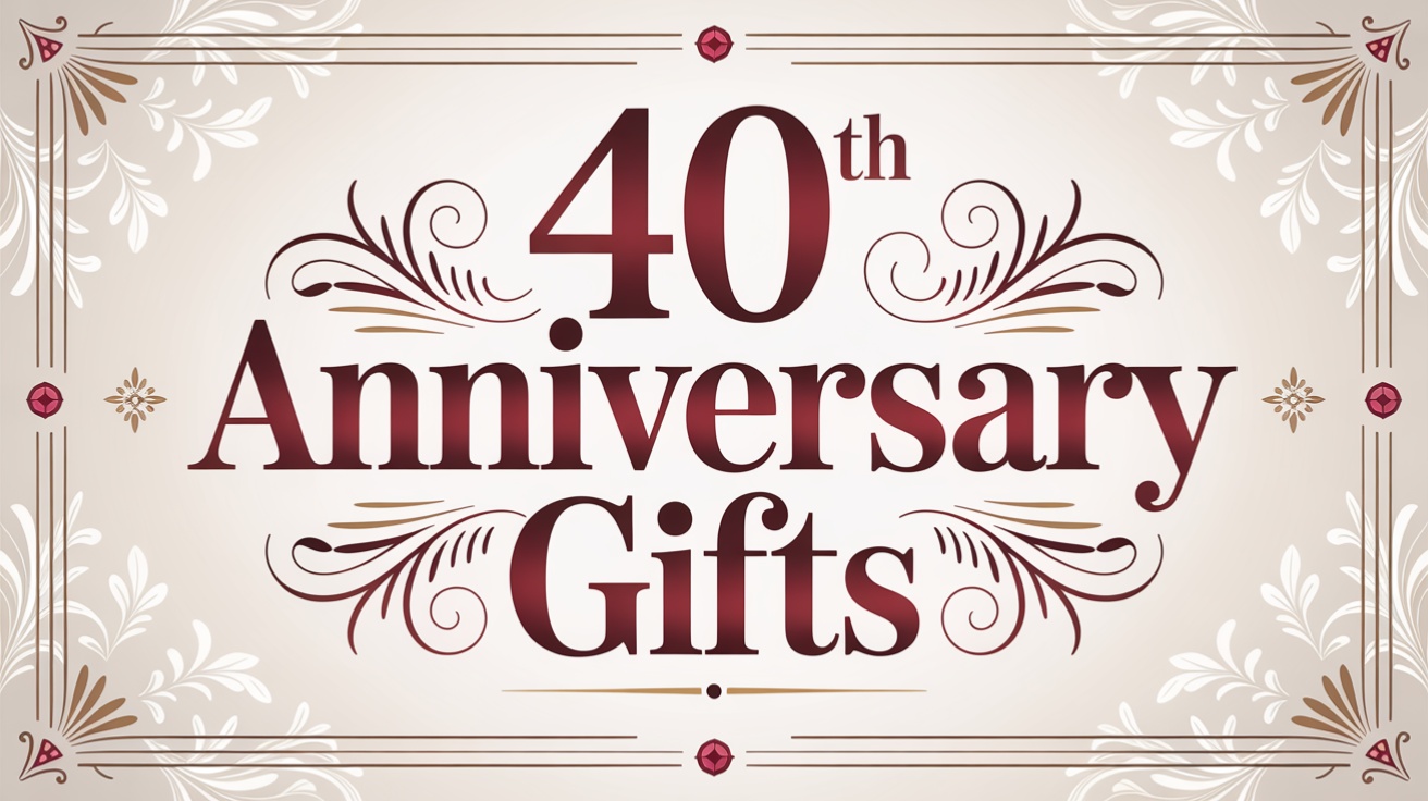 40th Anniversary Gifts . do not add any picture.